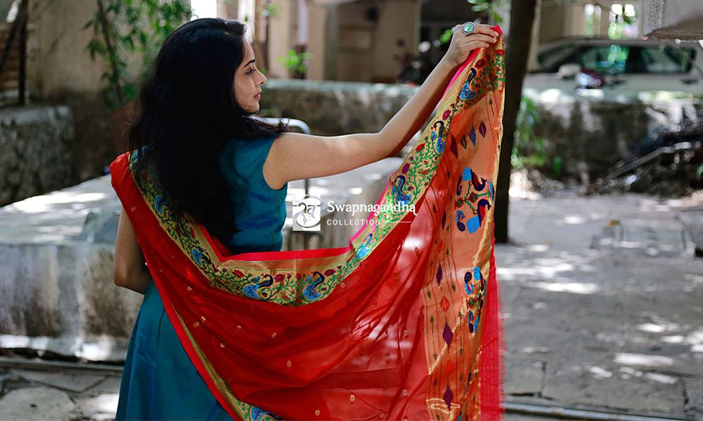 Buy Stylish Lichi Silk Paithani Work Saree for Women Online In India At  Discounted Prices